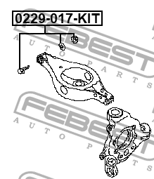 Болт NISSAN Murano (03-08) FEBEST 0229-017-KIT FEBEST