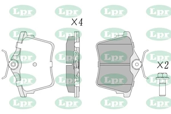 Комплект тормозных колодок 05P1195 05P1195 LPR