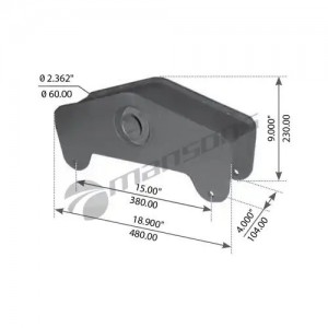 Балансир BPW в сборе с втулкой MANSONS 300206 MANSONS