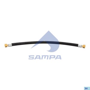 Шланг воздушный 630 mm/4-, P/G/R/T-Series, Bus ø12xø12x630 043431 SAMPA