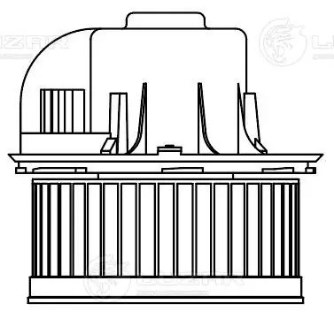 вентилятор отопителя! ccw\ Ford Galaxy, VW Sharan 1.8-1.9TDi 95> LFH1828 LUZAR