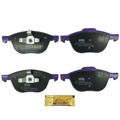 Колодки тормозные передние FORD FOCUS II 04-/III 10-/MAZDA 3 03-/VOLVO S40 04- P PN0365 NIBK