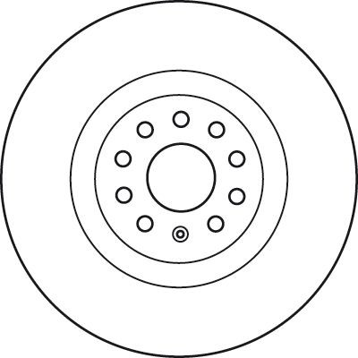 Диск тормозной VW Golf (12-) AUDI A3 (12-) SKODA Octavia (12-) передний вентилир DF6133S TRW