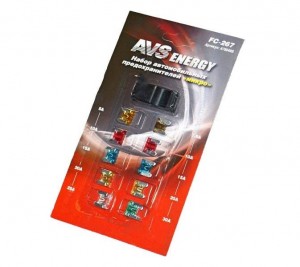 Предохранитель 5-30A флажковый MICRO комплект с пинцетом 10шт. AVS A78048S AVS