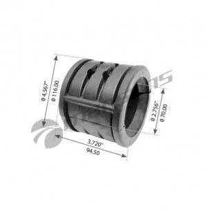 Втулка стабилизатора VOLVO FH12,16 заднего (74х120х95мм) MANSONS 900091 MANSONS