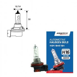 Лампа головного света Avantech H16 12V 19W AB0039 AVANTECH