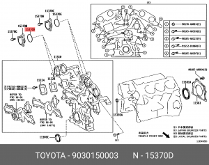 КОЛЬЦО 29344-36010 90301-50003 90301-50003 TOYOTA
