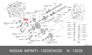 цепь ГРМ!\Nissan Patrol 97> 130282W200 NISSAN