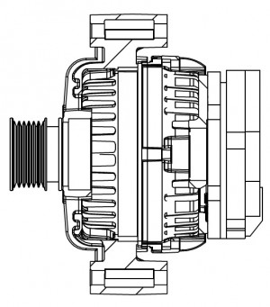 Генератор для а/м Mercedes-Benz C W202 (93-) 1.8i/E W210 (95-) 2.0i/2.3i 90A (LG LG 1515 START VOLT