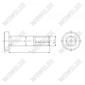 Палец рессоры YC179C401352 WEWELER