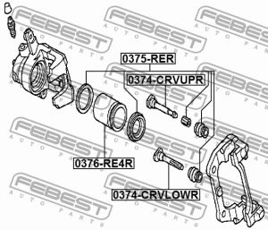 Ремкомплект задн суппорта HONDA CR-V 07-17 0375-RER 0375-RER FEBEST