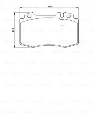 Колодки тормозные MERCEDES 320-500 передние (4шт.) BOSCH 0 986 424 705 BOSCH