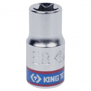 головка торцевая! TORX Е-стандарт 1/4'', E8, L=24 мм KING TONY\ 237508M KING TONY