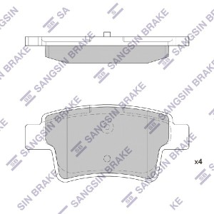 Колодки тормозные дисковые Citroen C4 Picasso 1.8/2.0 16V/1.6HDi/2.0HDi 06 SP183 SP1831 SANGSIN