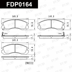 Тормозные колодки дисковые смесь CERAMIC FDP0164 FDP0164 FAP