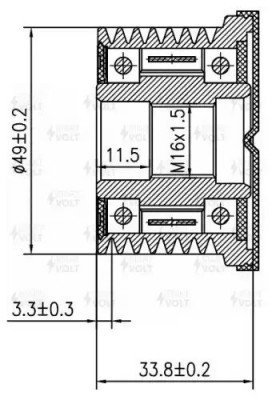 Шкив с обгонной муфтой генер. для а/м BMW X5 E70 (06-) 3.0i (тип Bosch) (SGP 260 SGP 2603 START VOLT