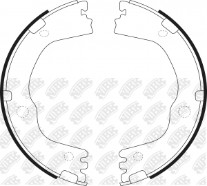 Колодки тормозные HYUNDAI Santa Fe стояночного тормоза (4шт.) NIBK FN0697 NIBK