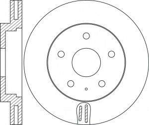Диск тормозной MAZDA CX-5 (11-) передний (1шт.) NIBK RN2073 NIBK