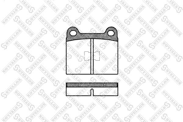 017 00=571221X !колодки дисковые п.\ VW Golf/Jetta 1.1-1.6D 74-83 028-000-SX STELLOX