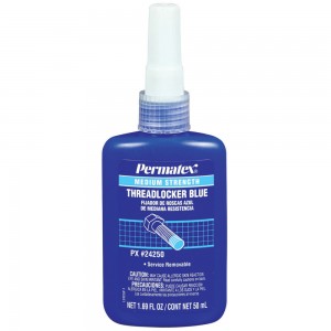 Фиксатор резьбы средней фиксации синий (6-20мм -54С/+150С) 50мл PERMATEX 24250 PERMATEX