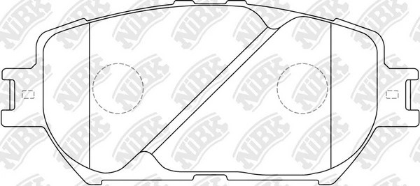 Колодки передние (TOYOTA CAMRY (_V30_) 2.4/3.0 0104) PN1479 PN1479 NIBK