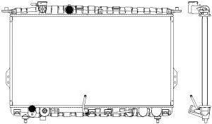 Радиатор охлаждения 3221-1007 SAKURA