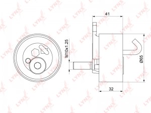 Ролик ГРМ TOYOTA Camry,Avensis,Rav 4,Carina (1.8/2.0) натяжителя LYNX PB-1325 LYNXAUTO