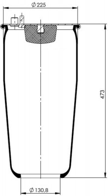 MAN TGA без стакана T0070-4882V1 TOPCOVER