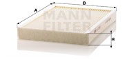 Фильтр воздушный кабины (салонный) CU31001 Mann-Filter CU 31 001 MANN FILTER