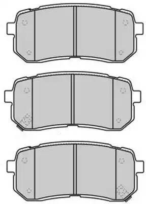 колодки дисковые задние!\ KIA Carnival 2.7i V6/2.9 CRDi 06> FBP1712 FREMAX