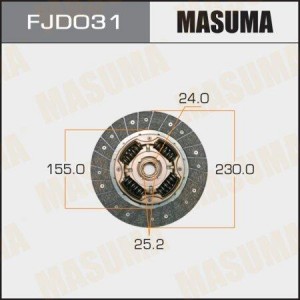 диск сцепления!\ Subaru Forester/Impreza 2.0T/2.5T 02> FJD031 MASUMA
