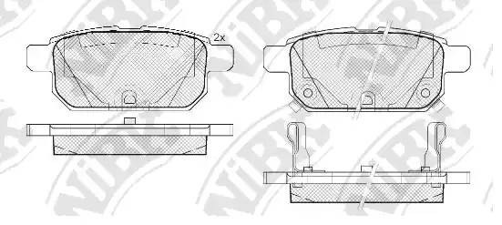 Колодки тормозные дисковые SUZUKI SWIFT 10-  PN9808 PN9808 NIBK