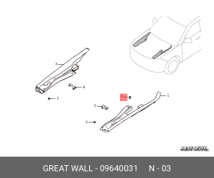 Кнопка-застежка 09640031 09640031 GWM