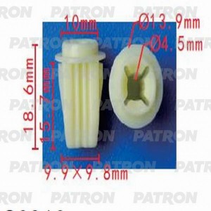 P371409 Фиксатор пластиковый применяемость вставка под саморез P371409 PATRON
