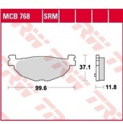Колодки дисковые MCB768 MCB768 TRW LUCAS