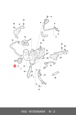 Cаморез c внутренним шестигранником N10546404 N10546404 VAG