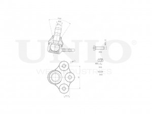 Опора шаровая передняя нижняя SSP-20063 UNIO