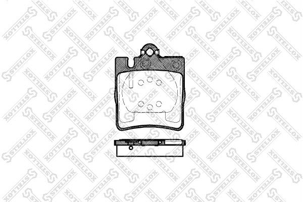 колодки дисковые з.! с антискрип. пластинами\MB W203 диск 16' 00>/W210 2.8-3.2CD 720-000B-SX STELLOX