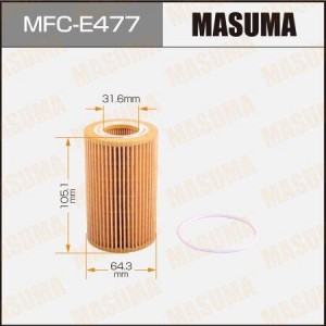 фильтр масляный! замена OE671/2\ Audi A4/A6/A8 2.4-3.2FSi 04> MFC-E477 MASUMA