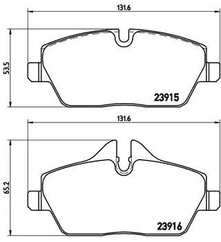 Колодки тормозные P06034 P06034 BREMBO