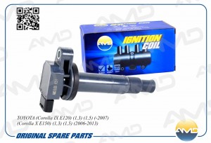 Катушка зажигания TOYOTA Corolla IX E120, 1,3, 1,5, -2007, Corolla X E150, 1,3,  AMD.EL828 AMD