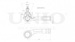 Наконечник рулевой левый SSP-10176 UNIO