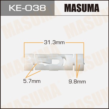 клипса молдинга крыши!\ VW Golf III/ Vento 92-99 KE038 MASUMA