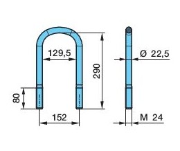 cтремянка! 152xМ24х290-U \BPW 0313841174 BPW