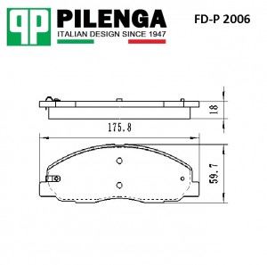 Колодки тормозные дисковые ГАЗЕЛЬ NEXT 2123 FD-P2006 FDP 2006 PILENGA
