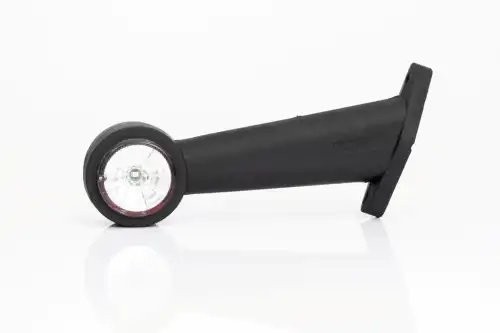 фонарь габаритный! рожок LED наклонный, L=195mm, красный/белый 12-36V с кабелем\ FT009ELED FRISTOM