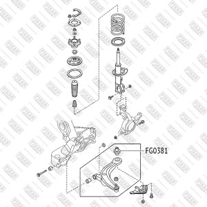 сайлентблок рычага!\ Mazda MPV 99> FG0381 FIXAR