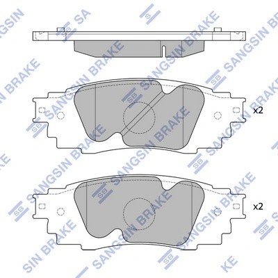 Колодки тормозные дисковые Lexus RX 450 15 SP4091 SP4091 SANGSIN