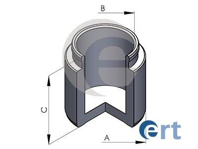 Поршень суппорта Kia Carnival I-II, Pregio, Sorento I (99-) d46mm (KASCO) 151071 151071C ERT