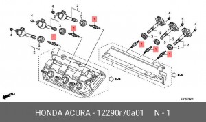 Свеча зажигания 12290R70A01 12290R70A01 HONDA